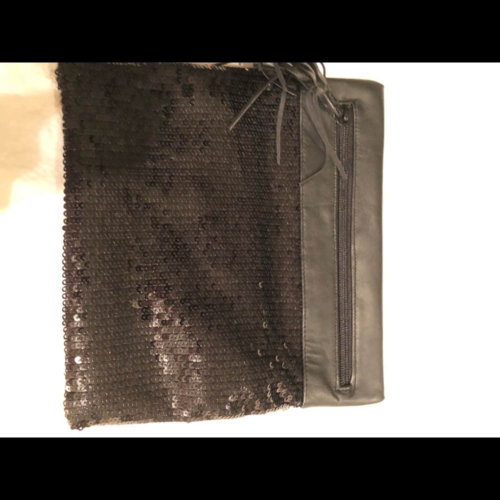 Dresses sequin black clutch bag